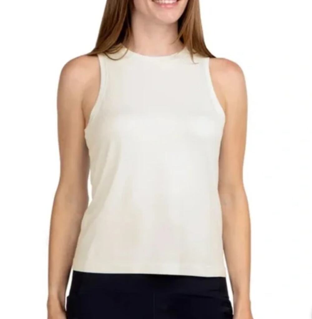 Spyder Active Women's Cream Tan Seamless Tank Top Size XL X-Large